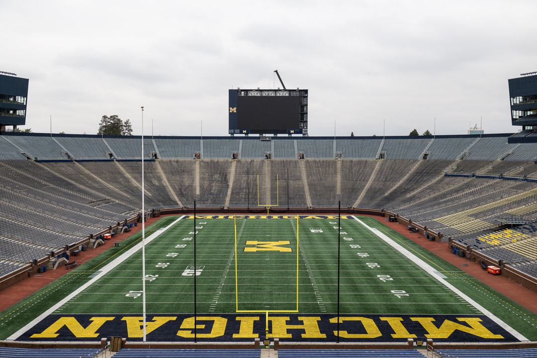 Michigan Football New Michigan Stadium Scoreboards